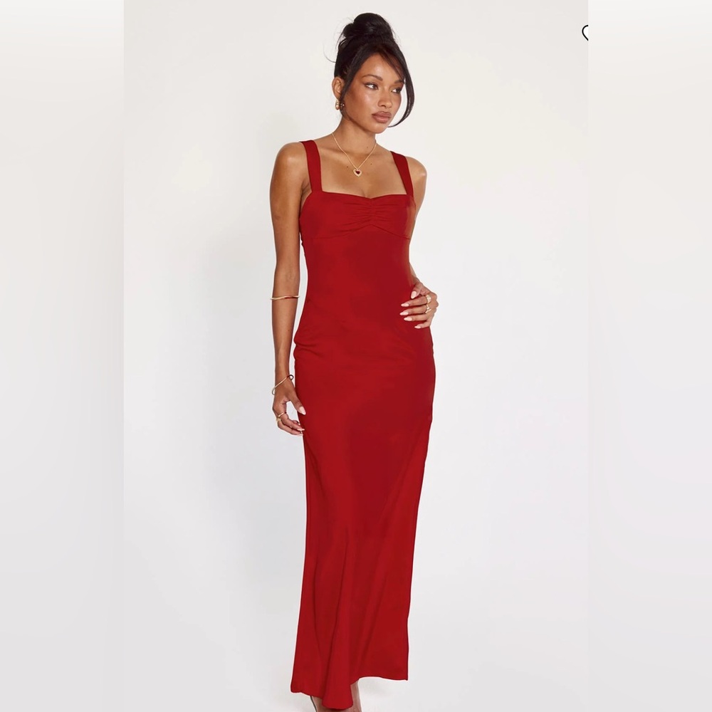 STRAUSS MAXI DRESS RED